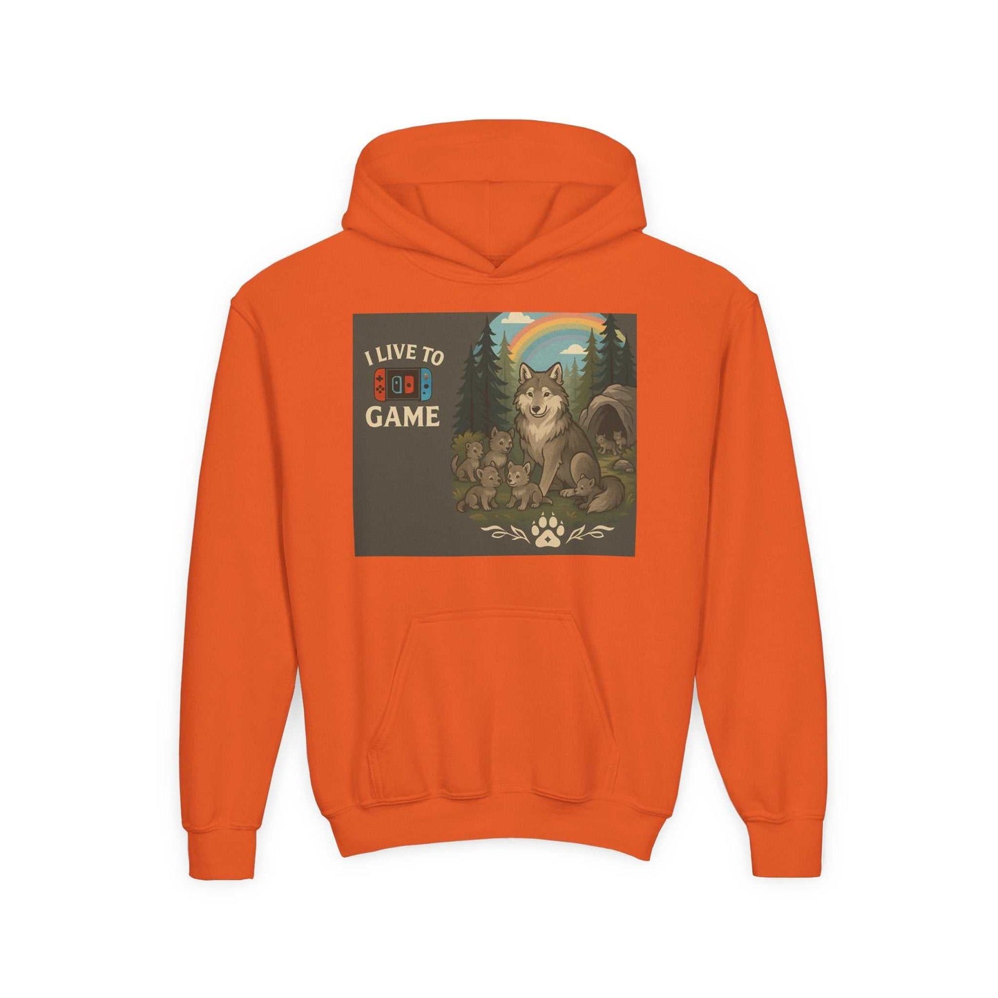 Youth Wildlife Hoodie with nature-inspired graphics and inspirational quote, ideal for adventurous kids.