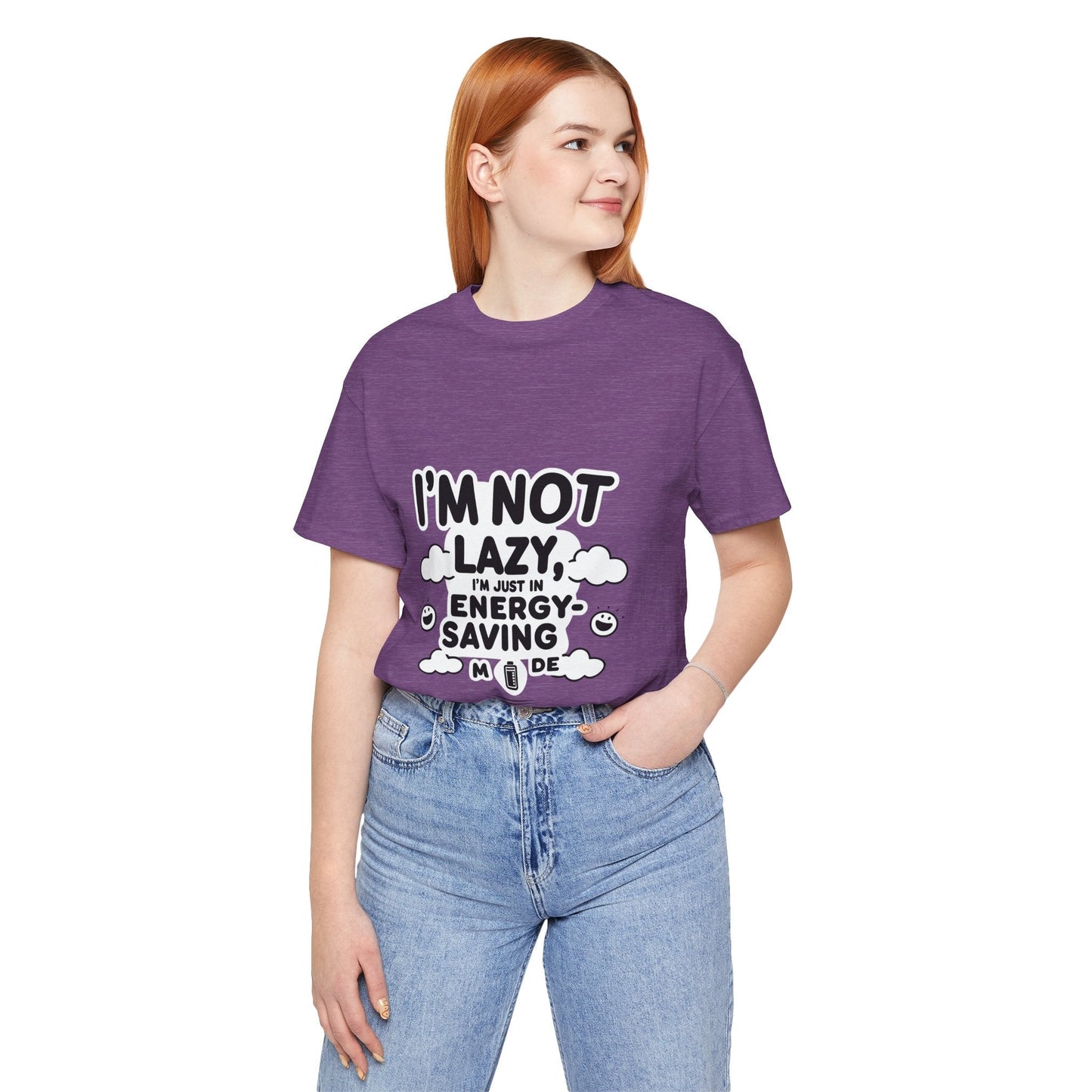 Funny Energy Saving Tee – Unisex Humor Shirt for Everyday Wear
