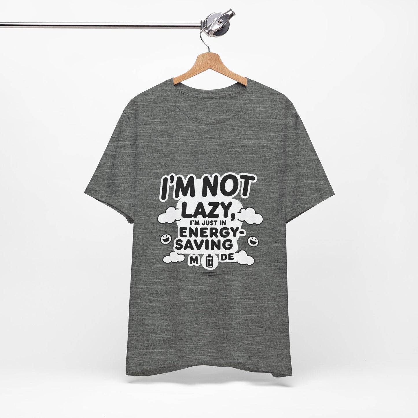 Funny Energy Saving Tee – Unisex Humor Shirt for Everyday Wear