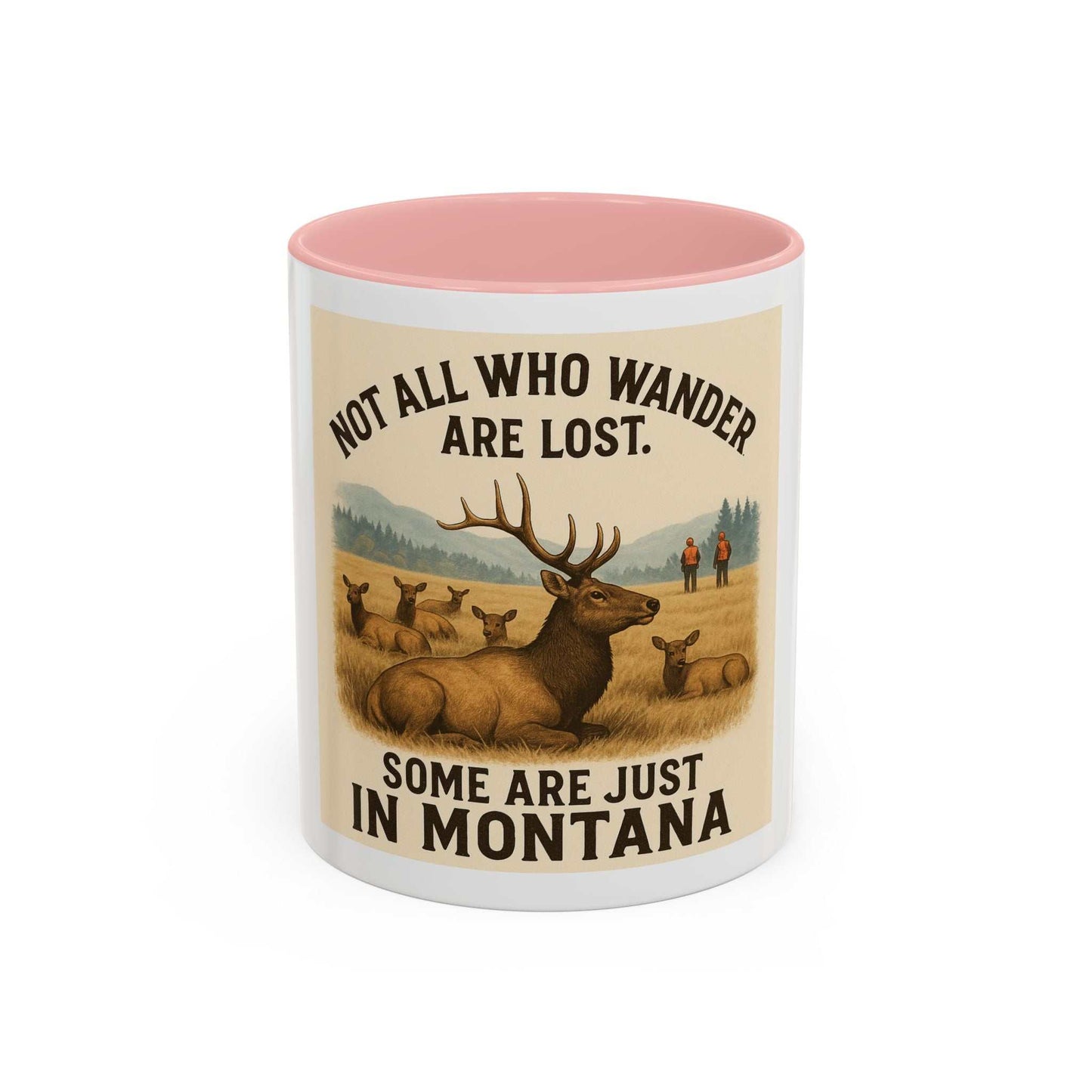 Montana Adventure Mug with Elk Design and Inspirational Quote