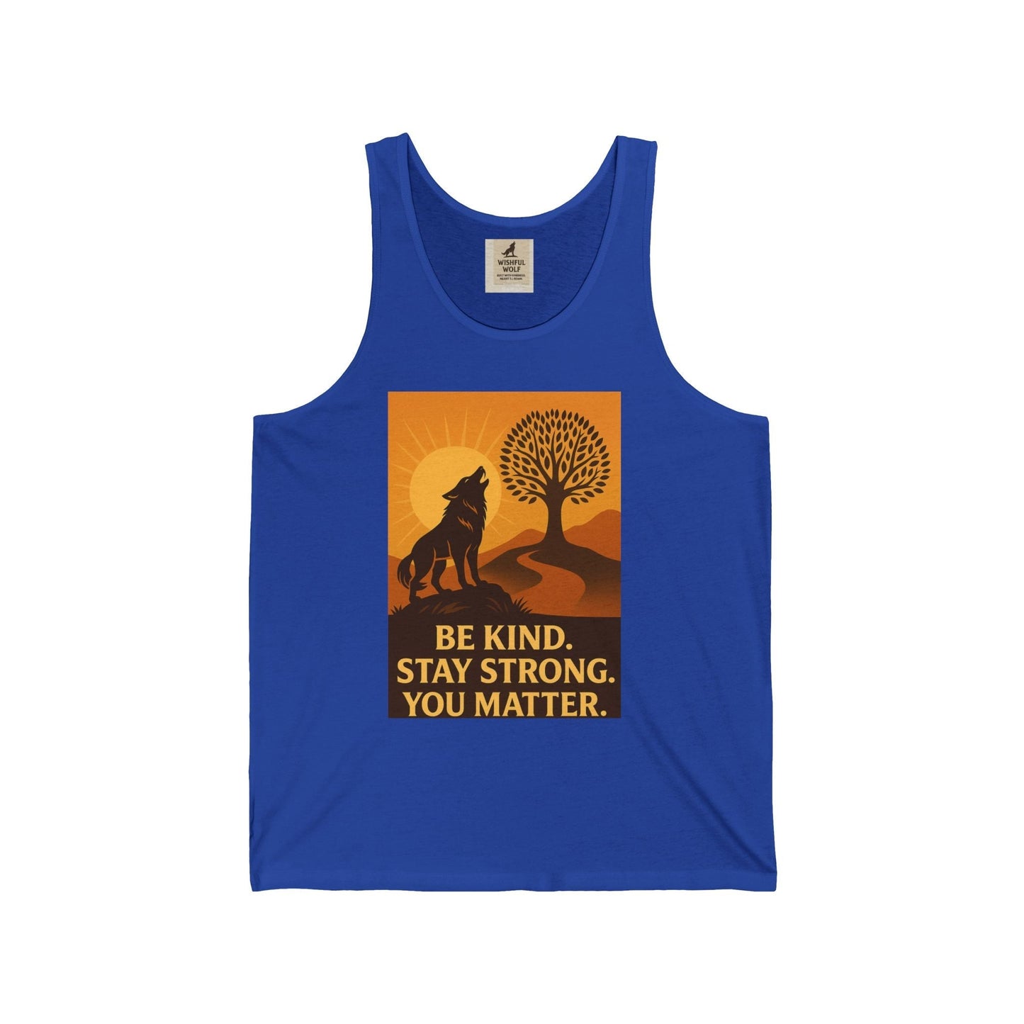Wolf Motivation Tank – Inspirational Quote & Strength Design Tee