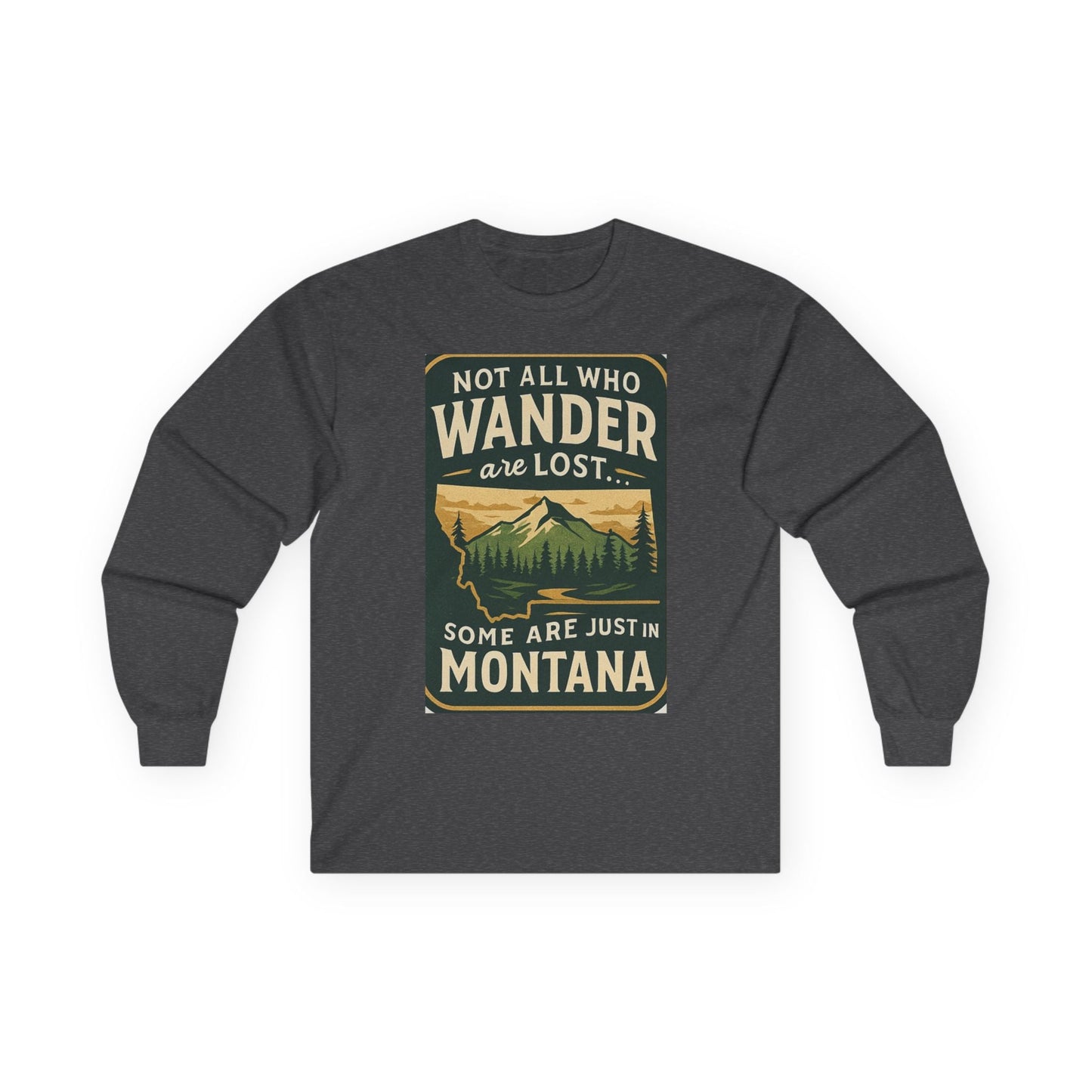 Wanderlust Long Sleeve – Montana Adventure Shirt for Outdoors Lover