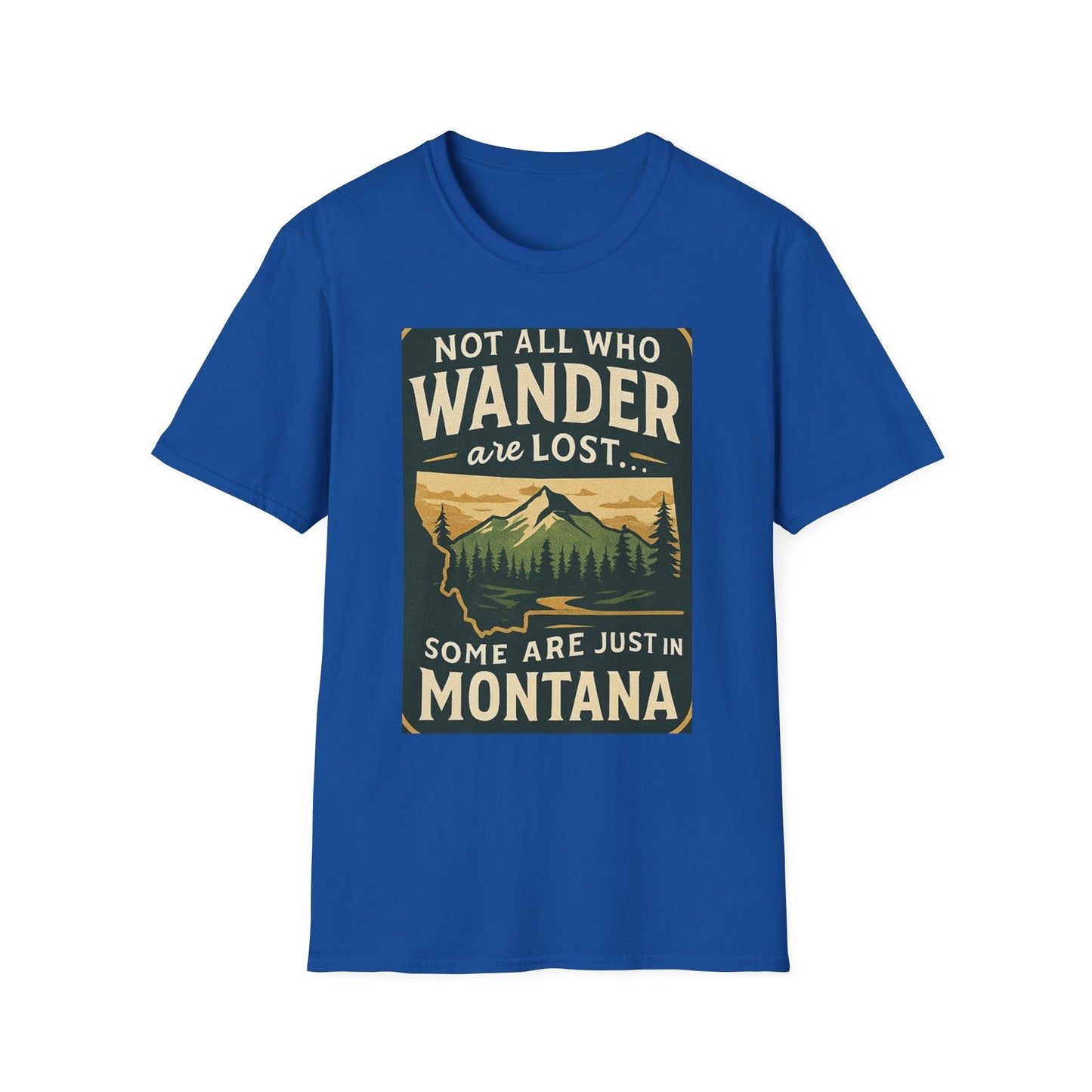 Unisex Wanderer T-Shirt – Not All Who Wander Are Lost Quote Tee