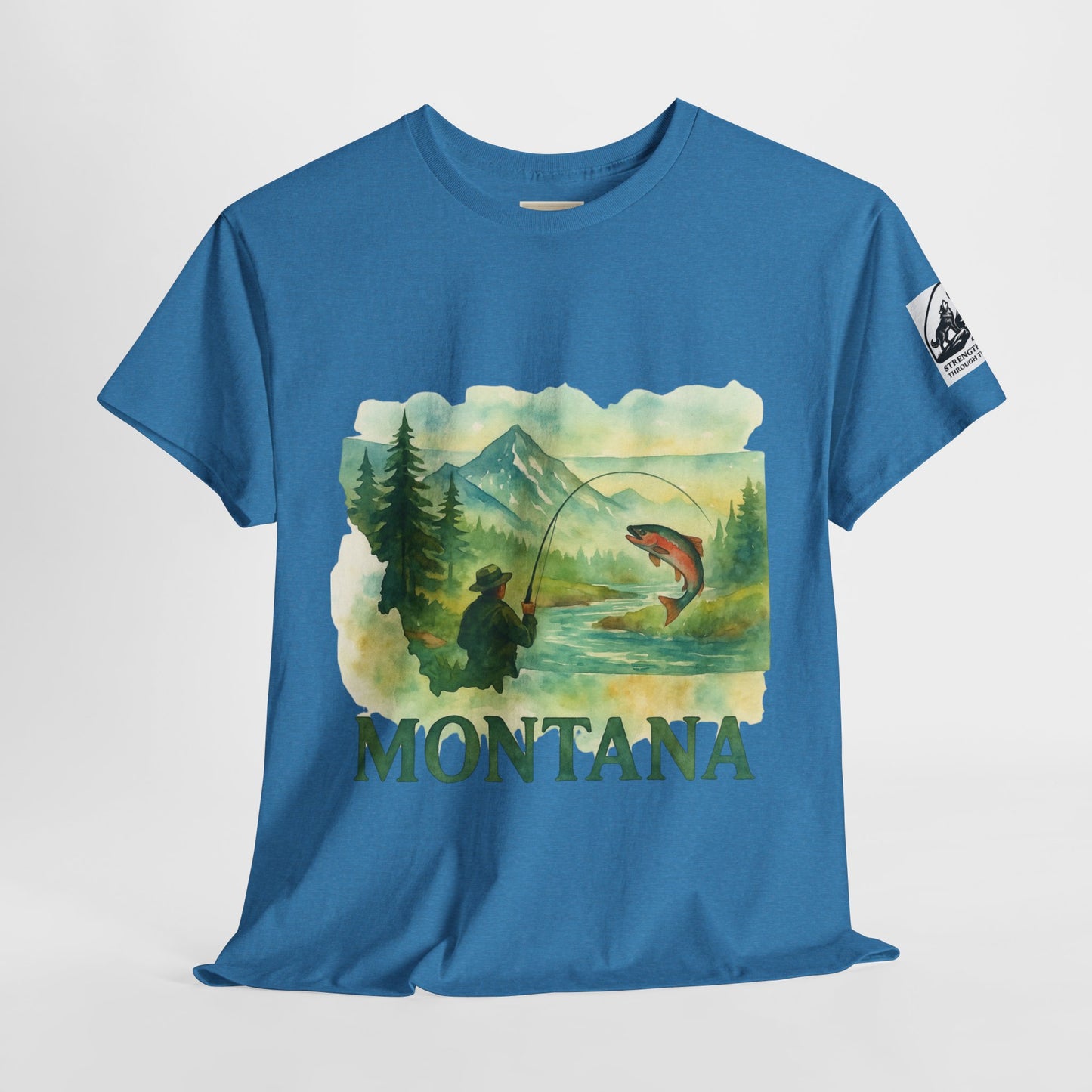 Montana Adventure Shirt – Retro Fishing Tee for Outdoor Enthusiasts