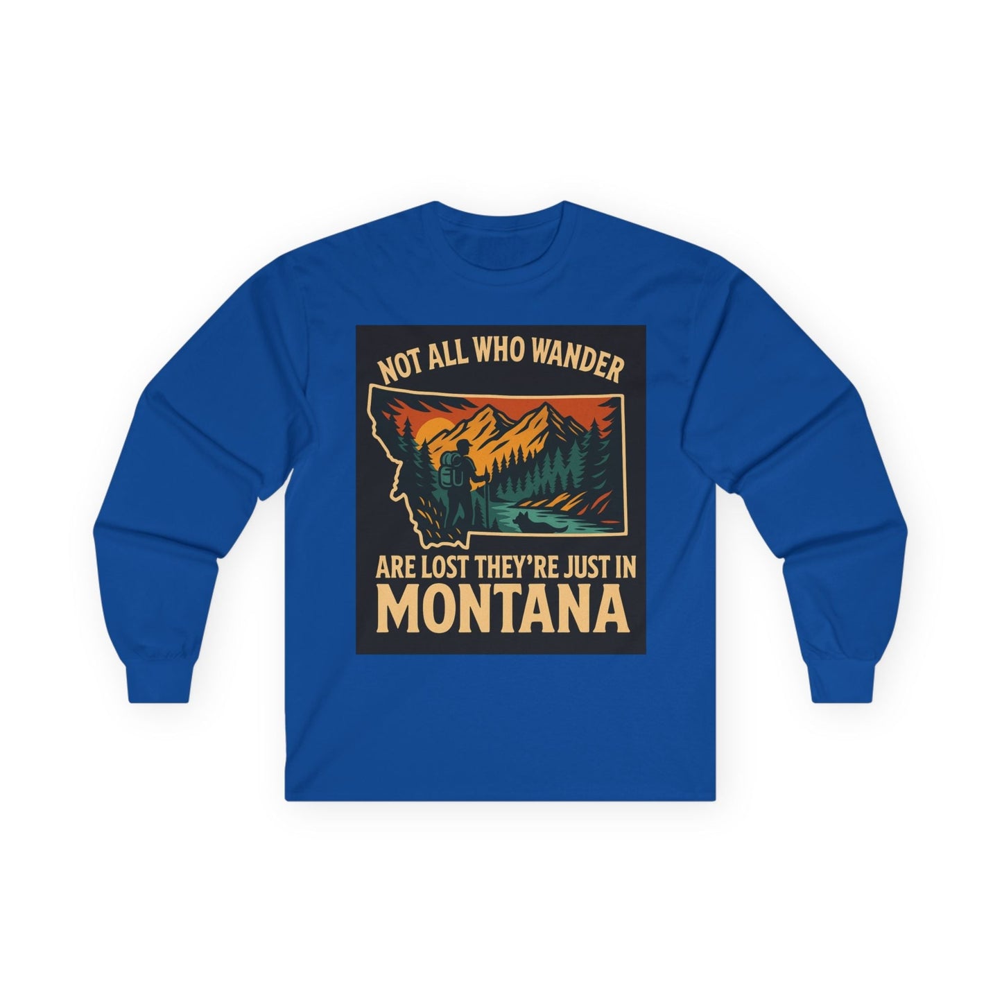 Montana Adventure Long Sleeve Tee – Hiking Shirt for Nature Lovers