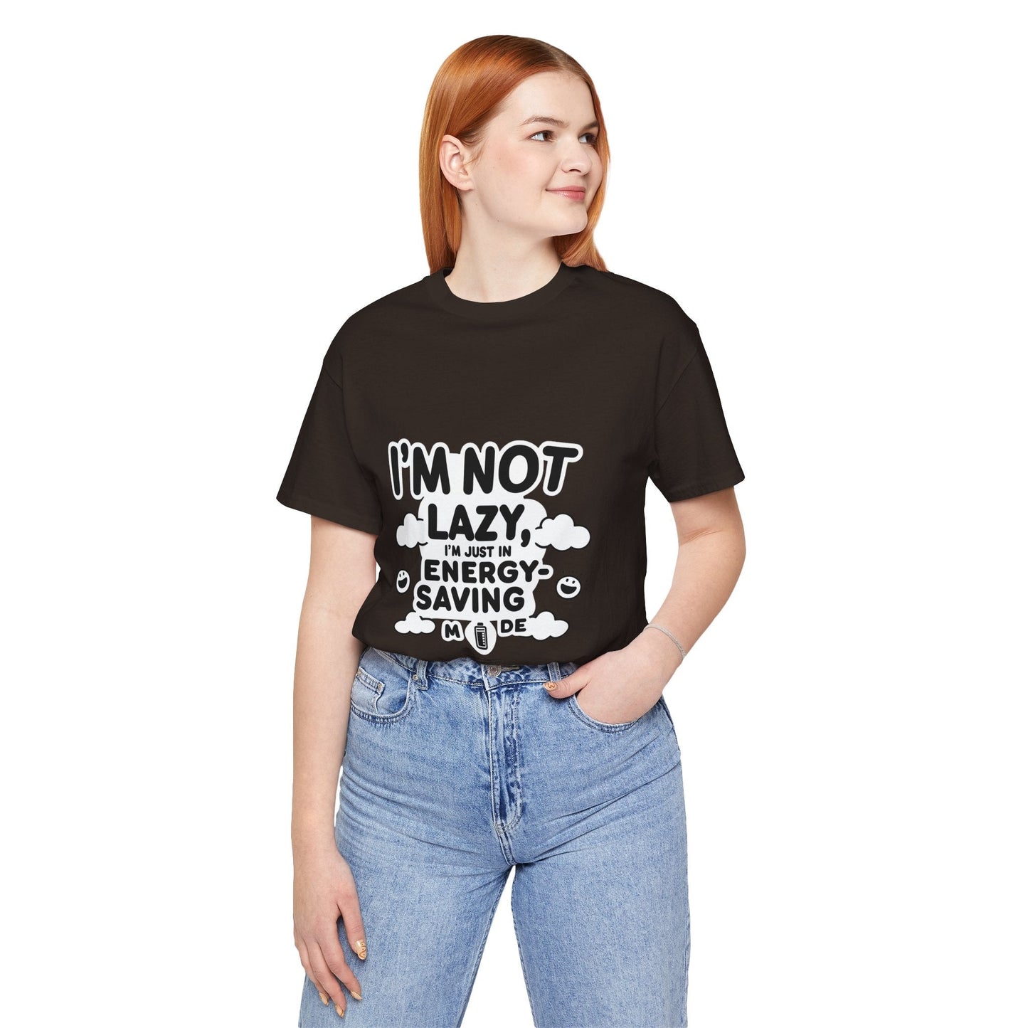 Funny Energy Saving Tee – Unisex Humor Shirt for Everyday Wear