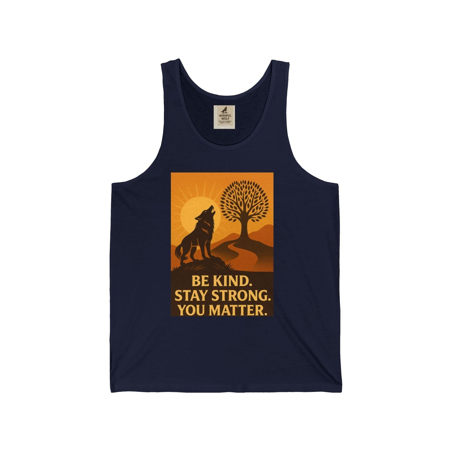 Wolf Motivation Tank – Inspirational Quote & Strength Design Tee