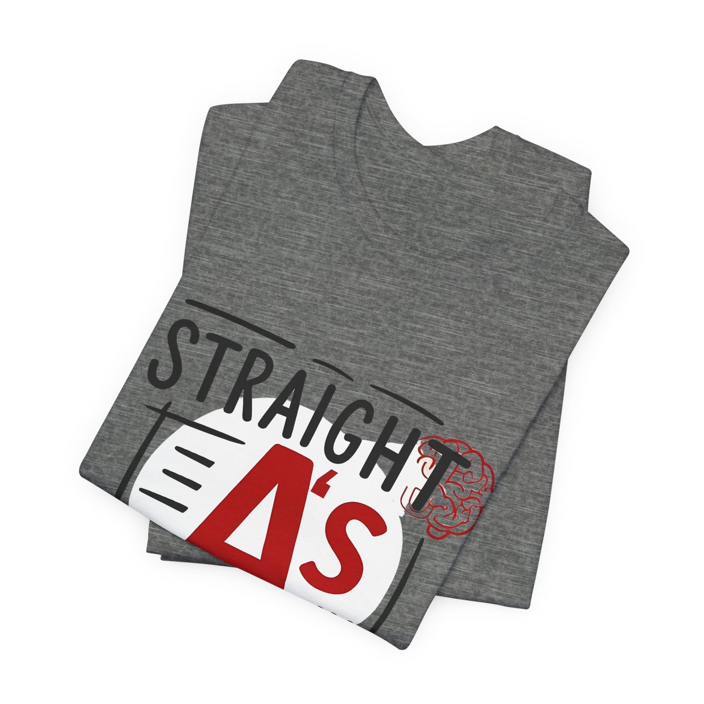 Unisex Thoughtful Overthinker Tee - Straight A's in Overthinking, Casual Tee, Gift for Students, Funny T-Shirt, Everyday Wear