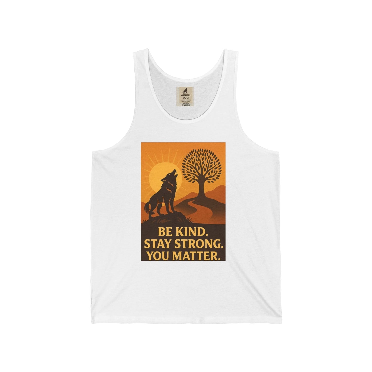 Wolf Motivation Tank – Inspirational Quote & Strength Design Tee