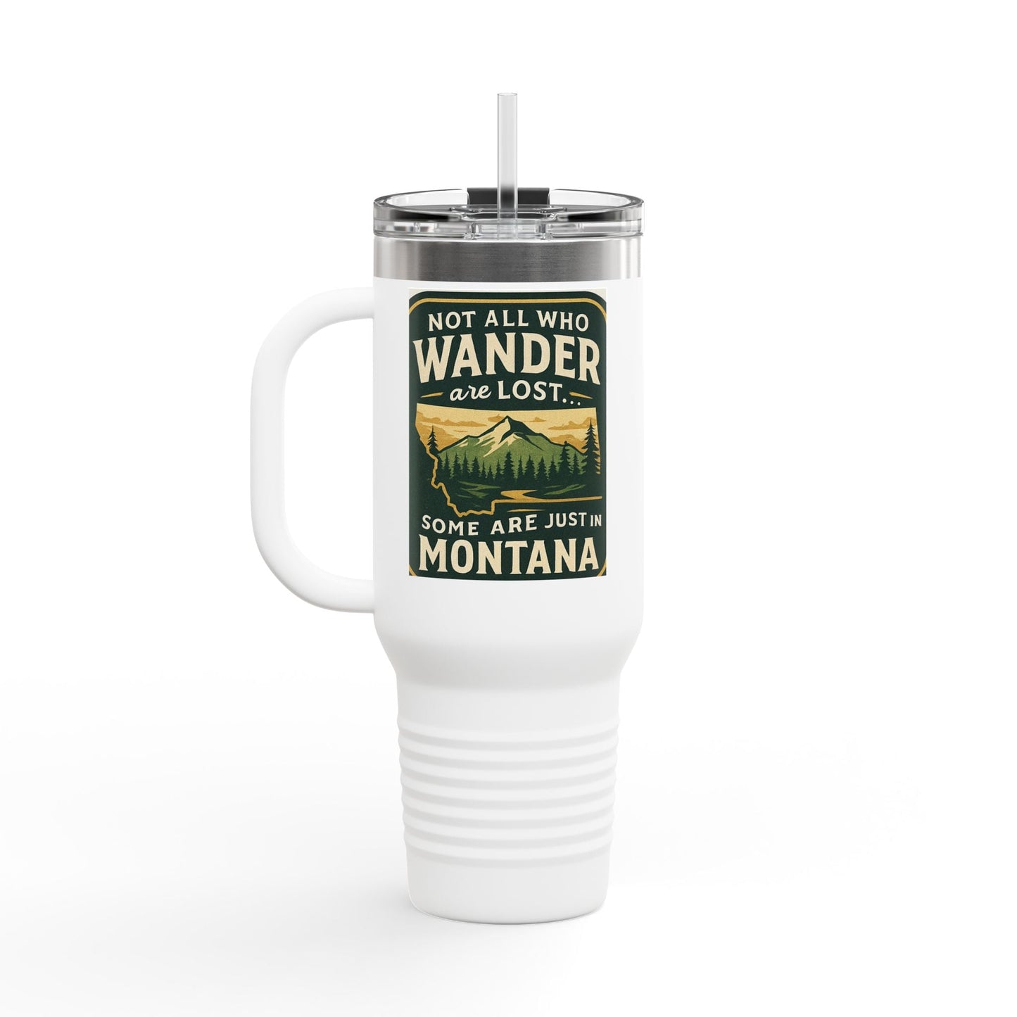 Montana 40oz Travel Mug – Adventure Tumbler for Hikers & Campers