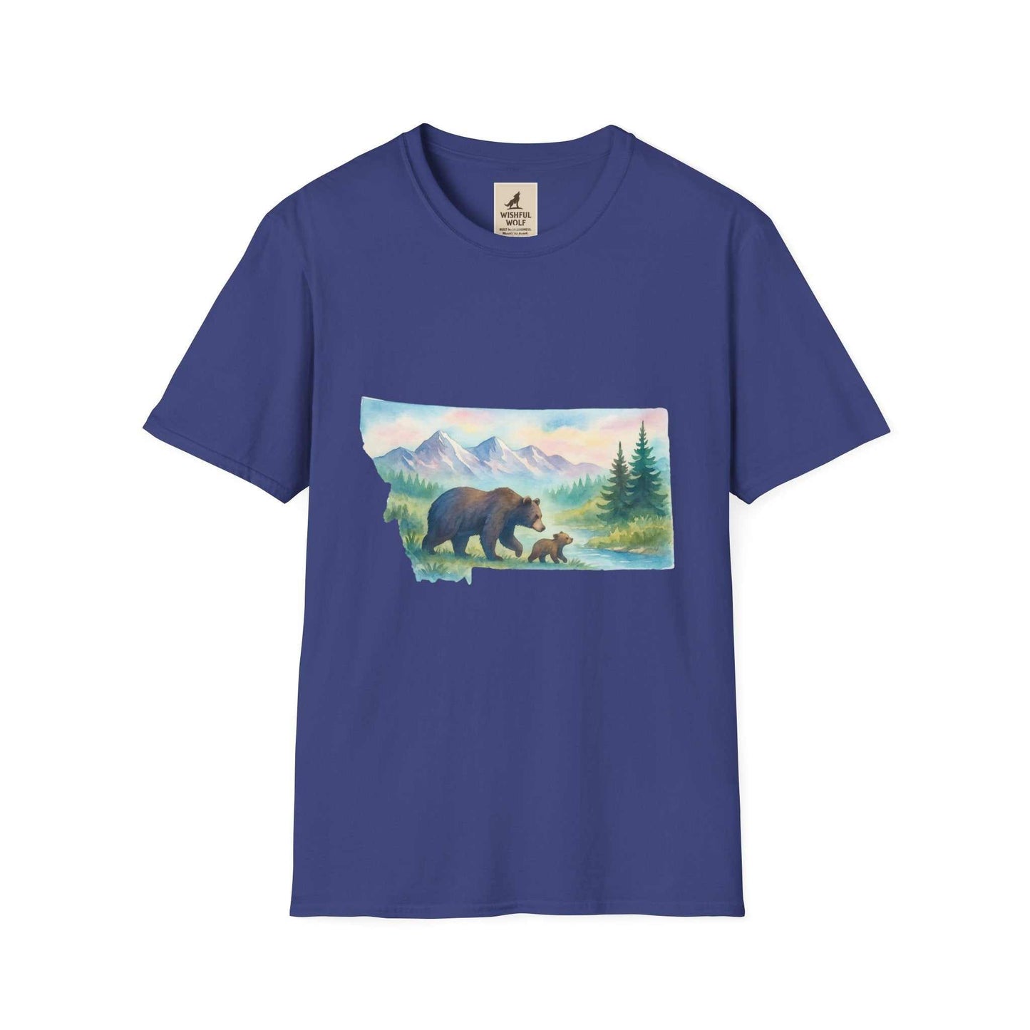 Montana Adventure Tee featuring vintage bear graphic, perfect for nature lovers.