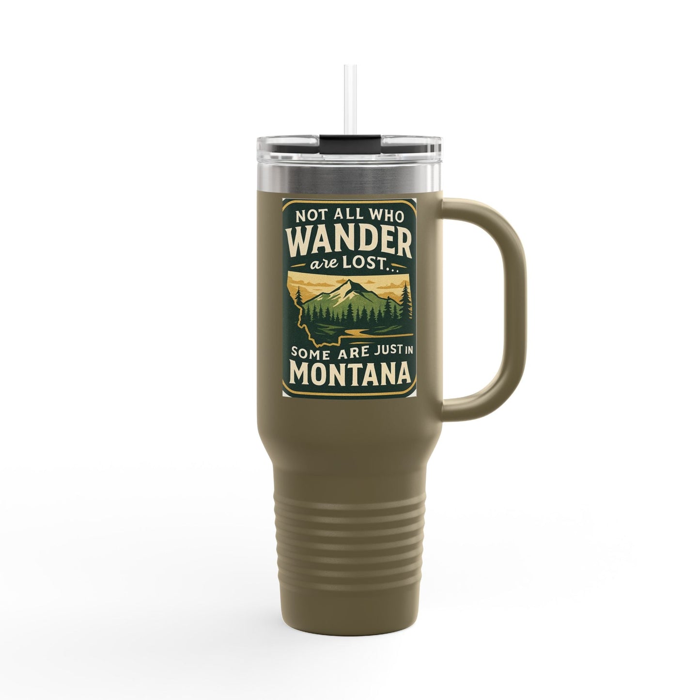 Montana 40oz Travel Mug – Adventure Tumbler for Hikers & Campers