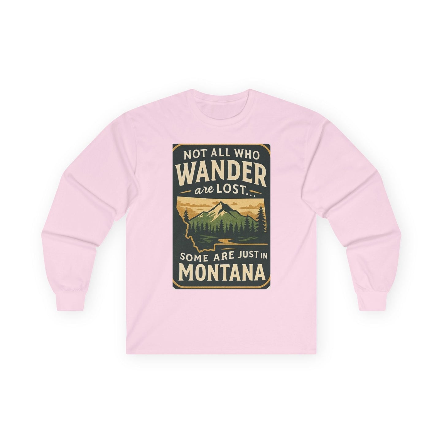 Wanderlust Long Sleeve – Montana Adventure Shirt for Outdoors Lover