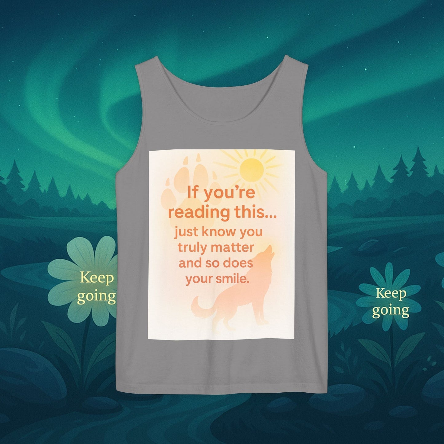 You Matter Nature Tank Top – Wolves Design Motivational Shirt