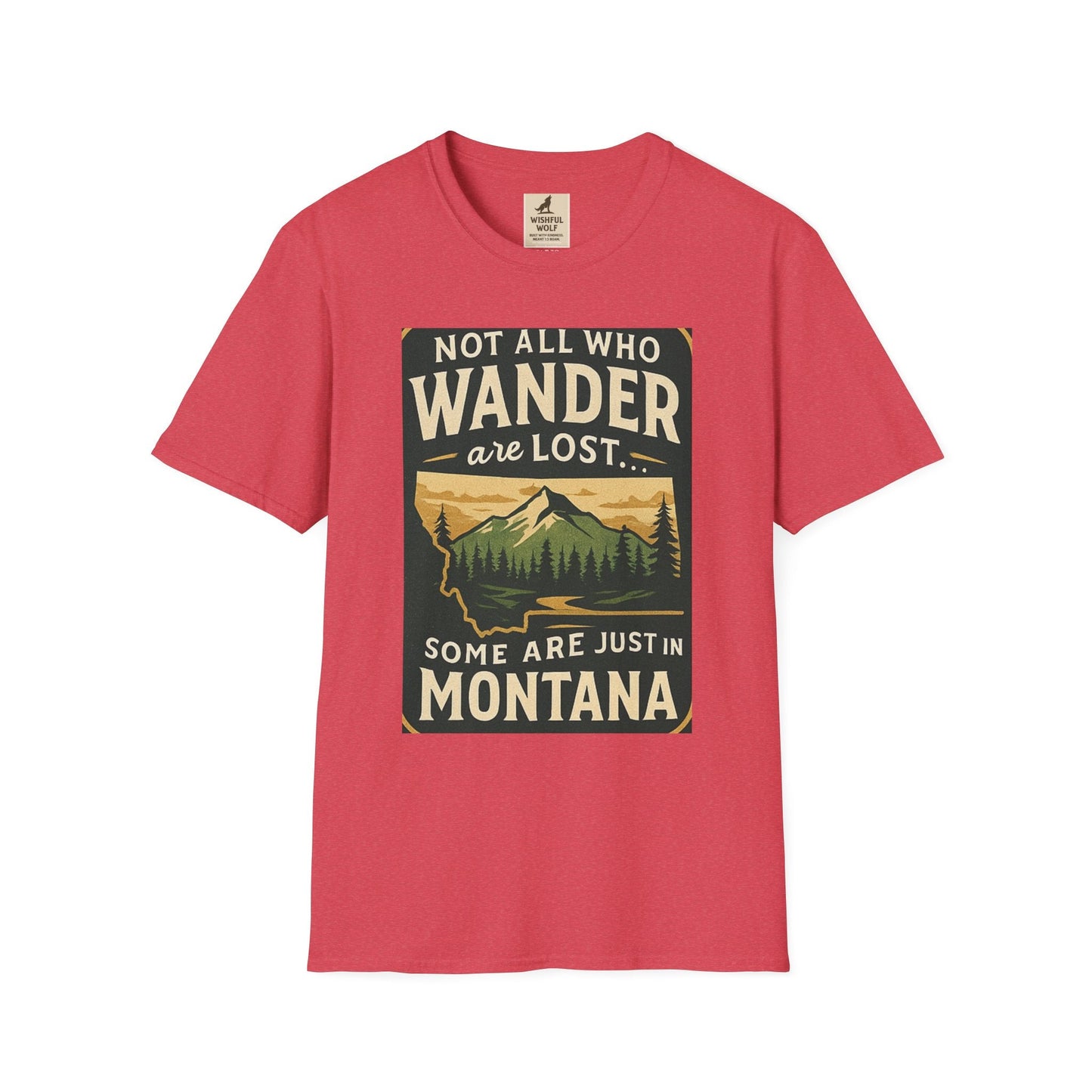 Unisex Wanderer T-Shirt – Not All Who Wander Are Lost Quote Tee