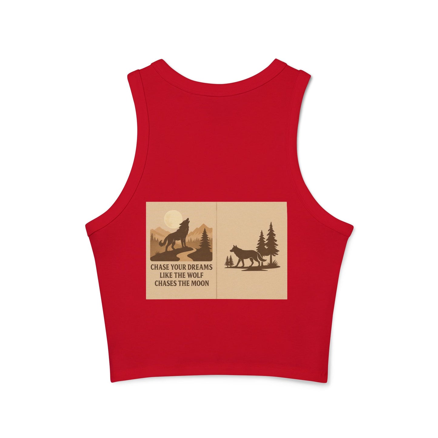 Women’s Nature Tank Top – Wolves & Motivational Outdoor Quote
