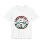 Procrastinators Club Tee, Casual Unisex T-Shirt, Funny Graphic Shirt, Gift for Students, Meeting Postponed Design, Quirky Humor Apparel