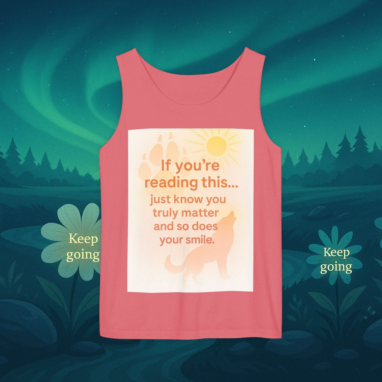 You Matter Nature Tank Top – Wolves Design Motivational Shirt