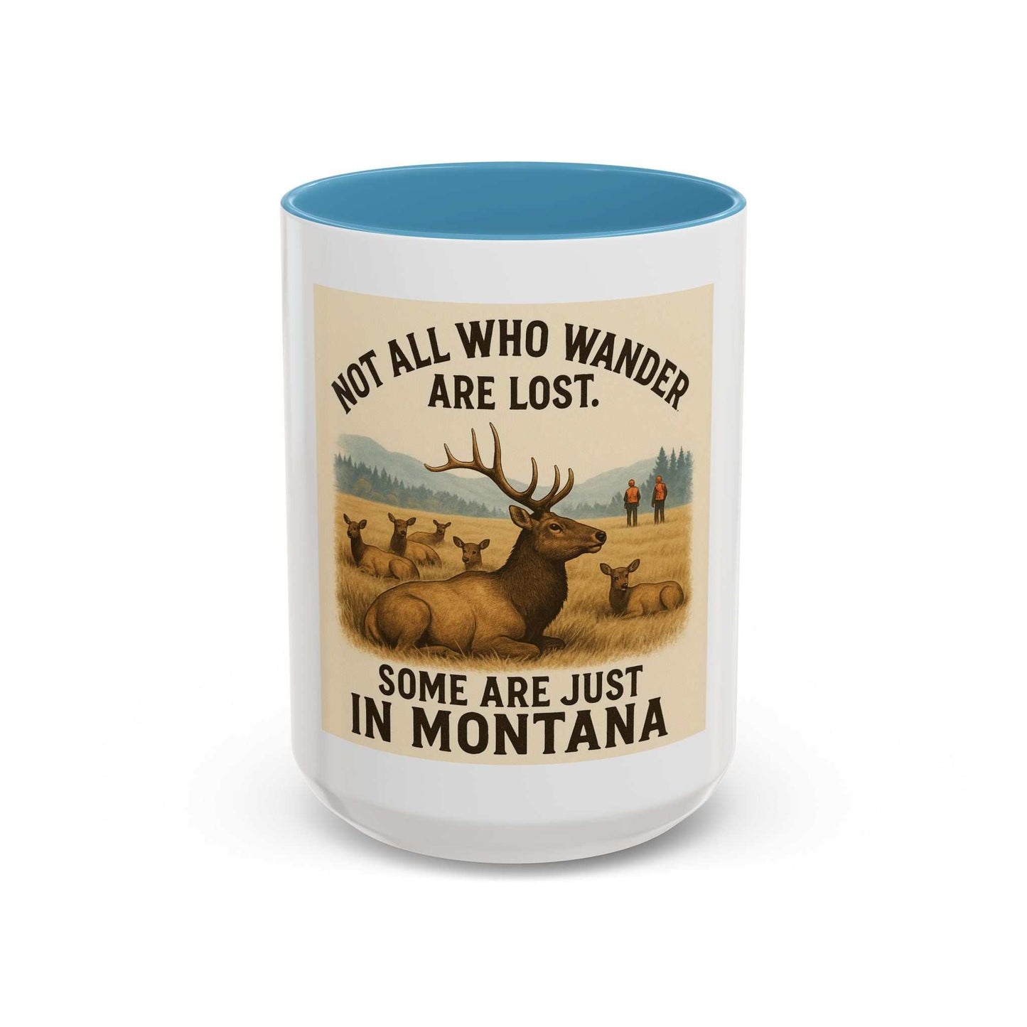 Montana Adventure Mug with Elk Design and Inspirational Quote