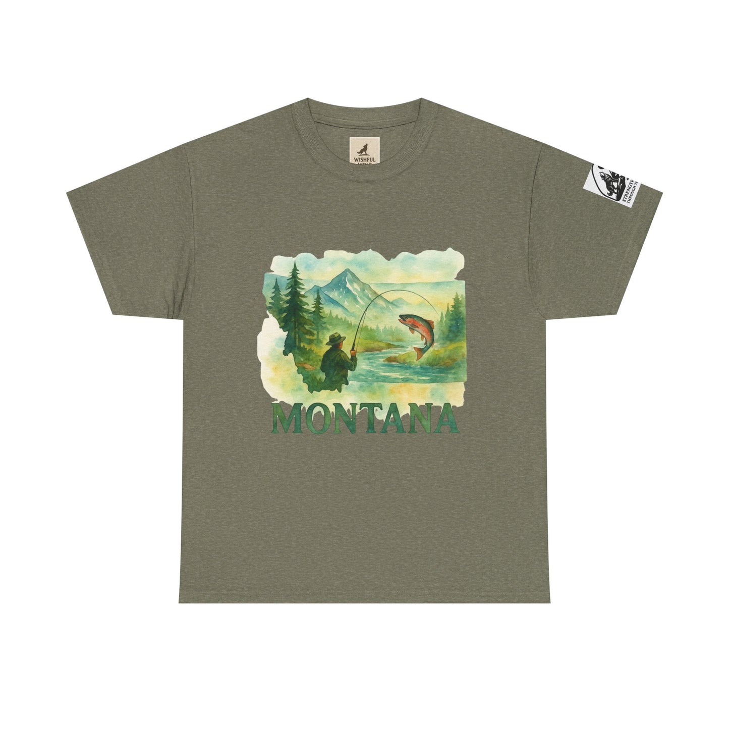 Montana Adventure Shirt – Retro Fishing Tee for Outdoor Enthusiasts
