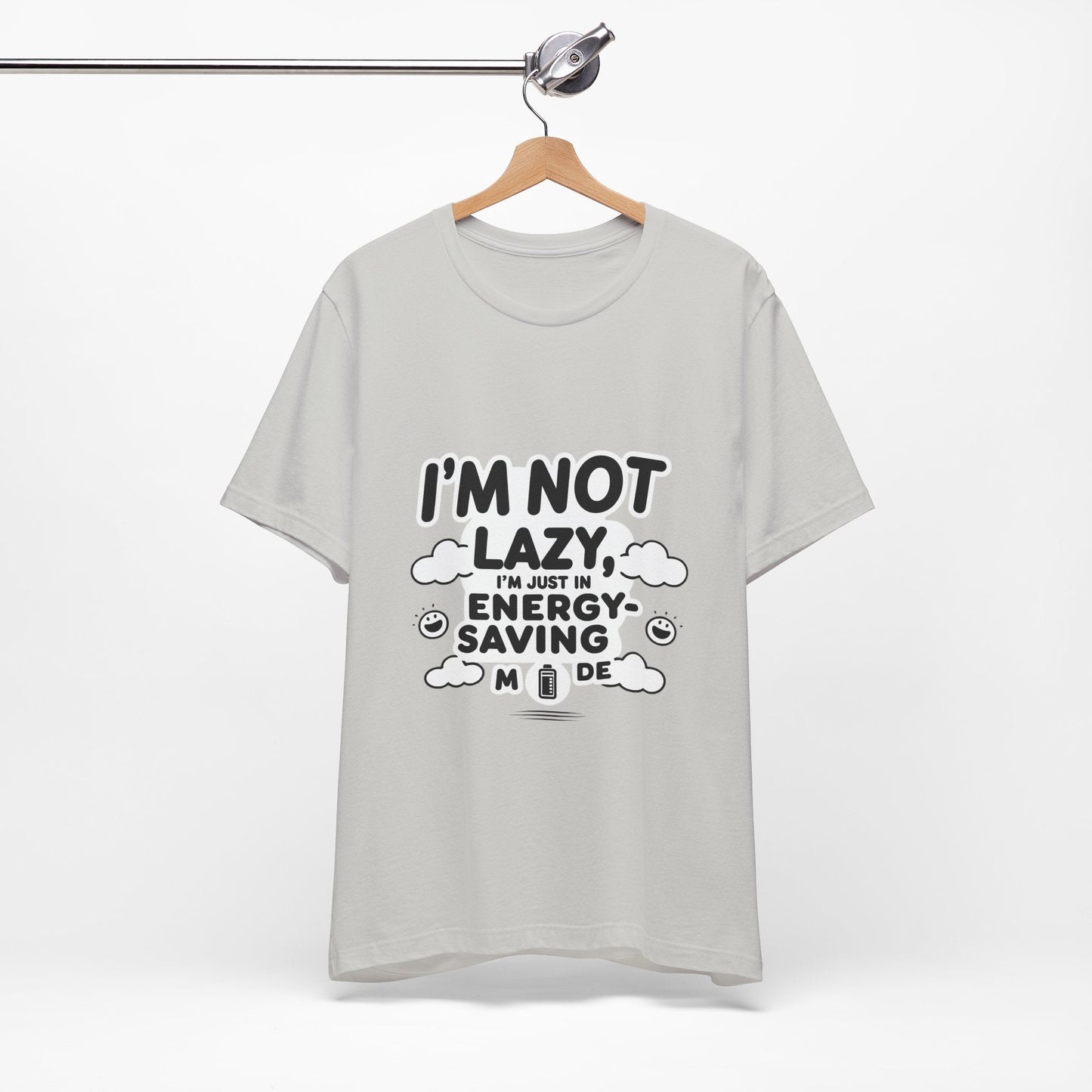 Funny Energy Saving Tee – Unisex Humor Shirt for Everyday Wear