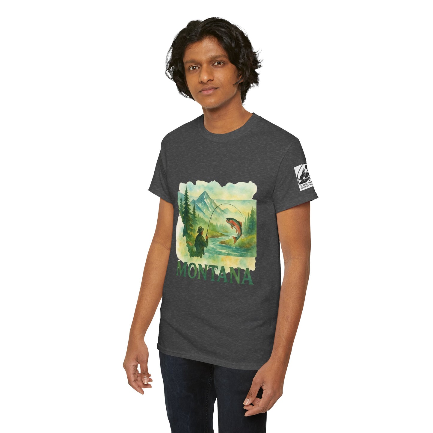 Montana Adventure Shirt – Retro Fishing Tee for Outdoor Enthusiasts