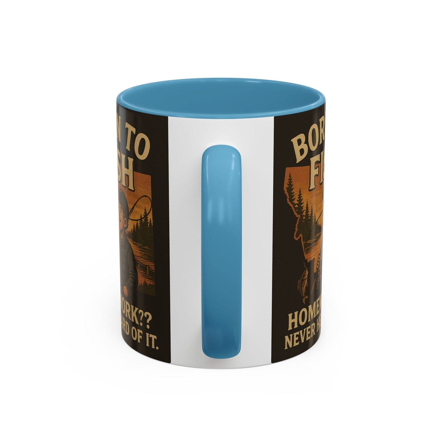 Retro Fishing Mug – Funny Coffee Cup Gift for Anglers & Campers