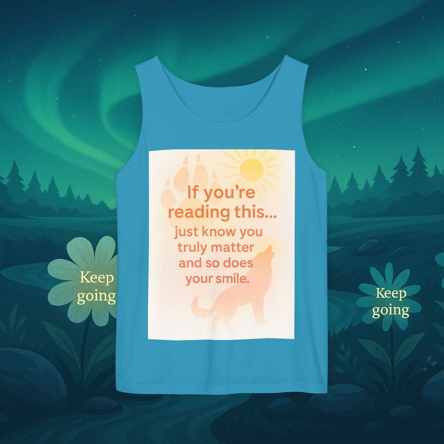 You Matter Nature Tank Top – Wolves Design Motivational Shirt