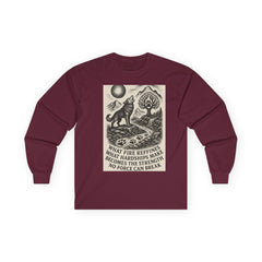 Motivational Long Sleeve Tee – What Fire Refines Spiritual Shirt