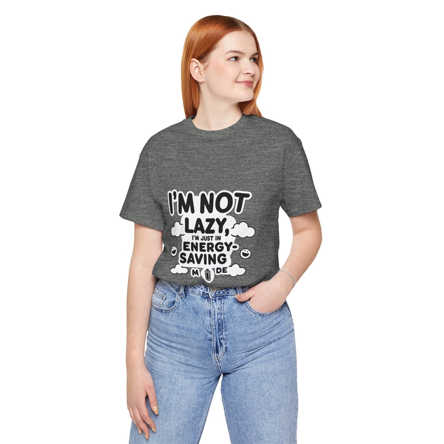 Funny Energy Saving Tee – Unisex Humor Shirt for Everyday Wear