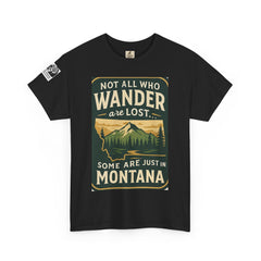 Montana Wanderer Tee – Inspirational Nature Quote Shirt for Explorers