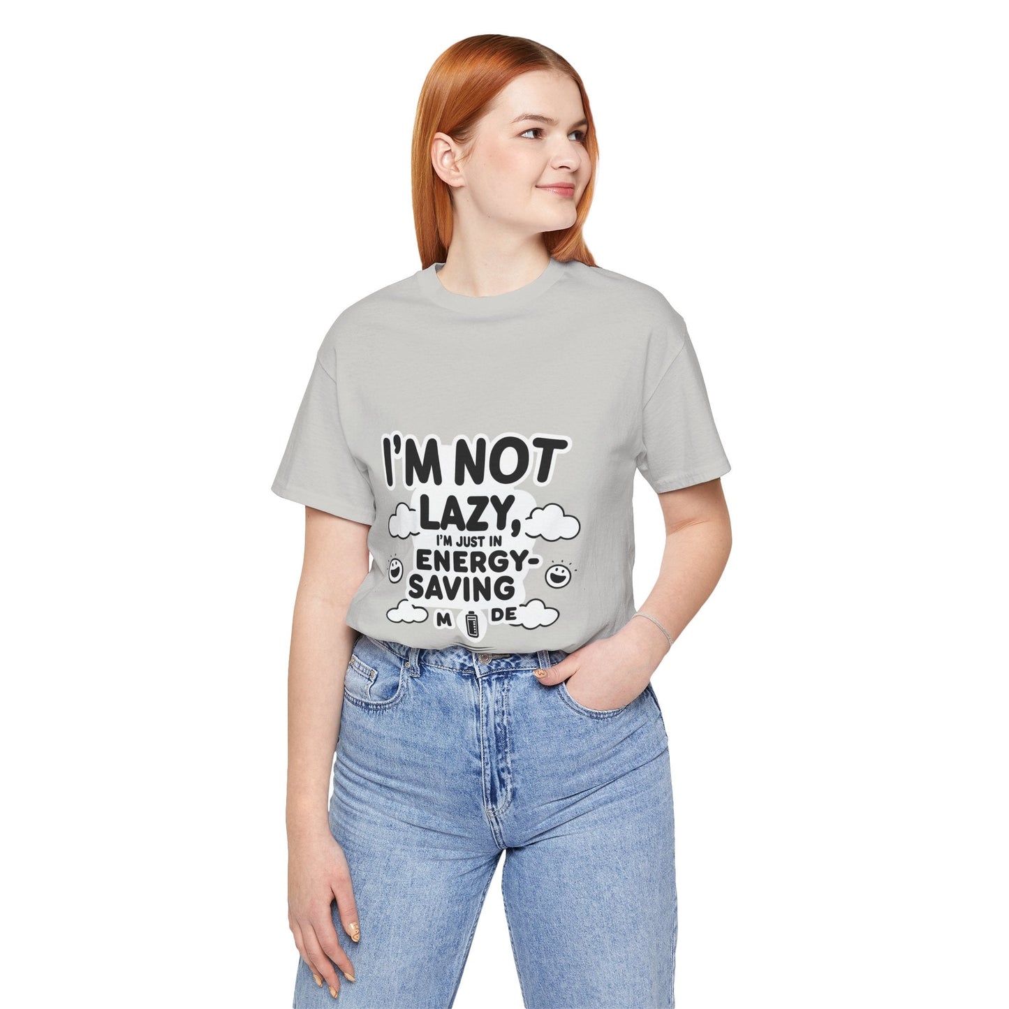 Funny Energy Saving Tee – Unisex Humor Shirt for Everyday Wear