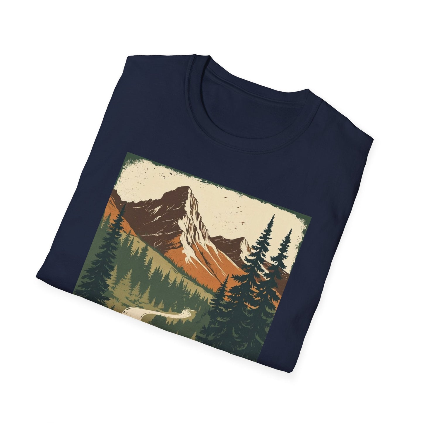 Montana Nature Tee – Softstyle Vintage Shirt for Hikers & Travelers