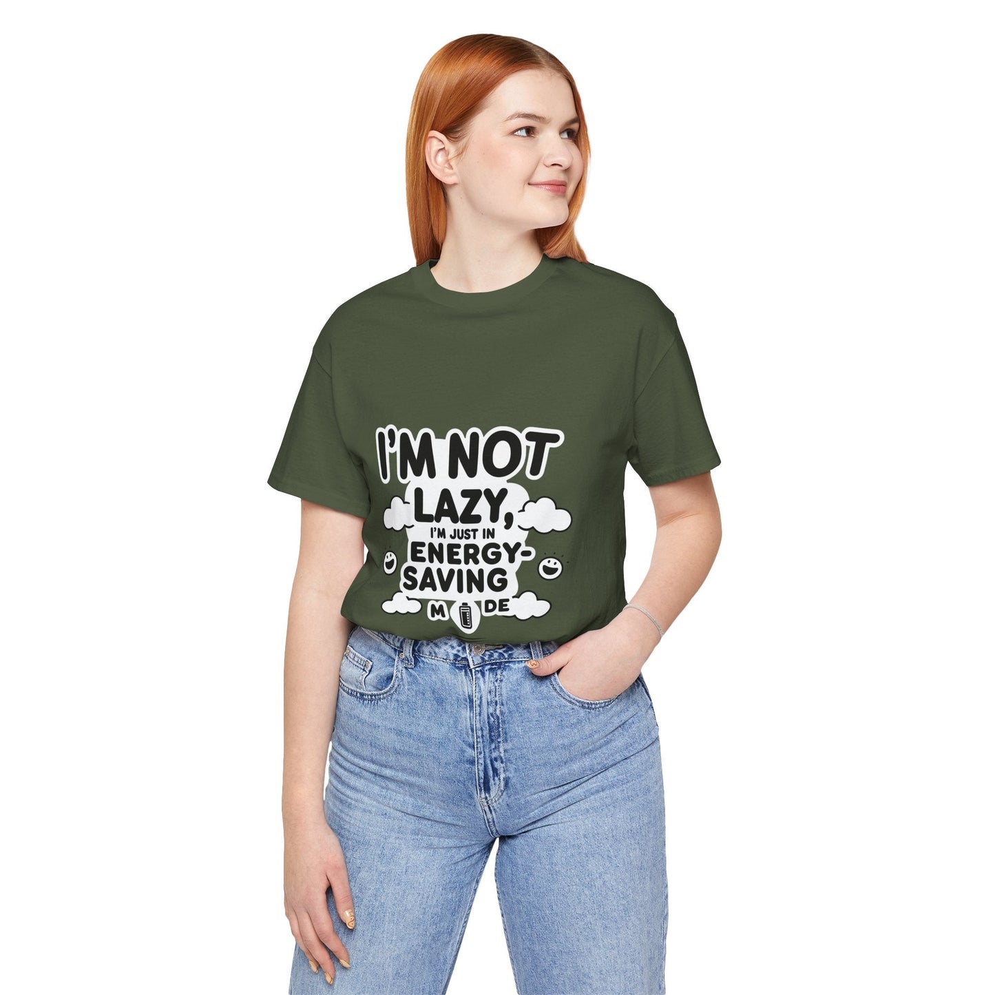 Funny Energy Saving Tee – Unisex Humor Shirt for Everyday Wear