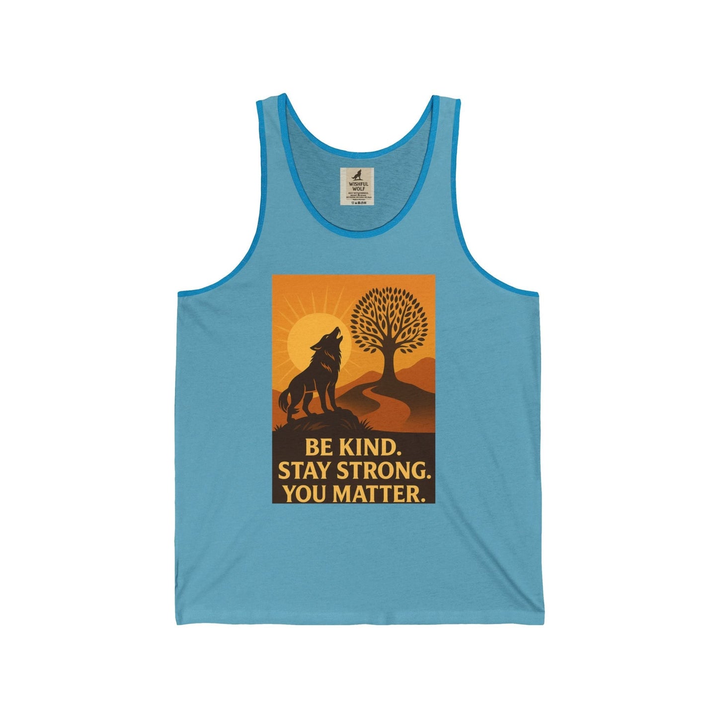 Wolf Motivation Tank – Inspirational Quote & Strength Design Tee