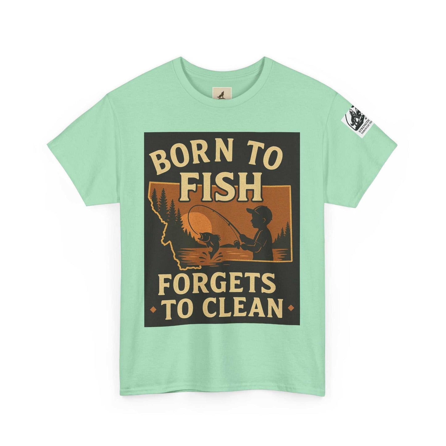 Fishing Cotton Tee for Men with bold graphic design, perfect for outdoor adventures.