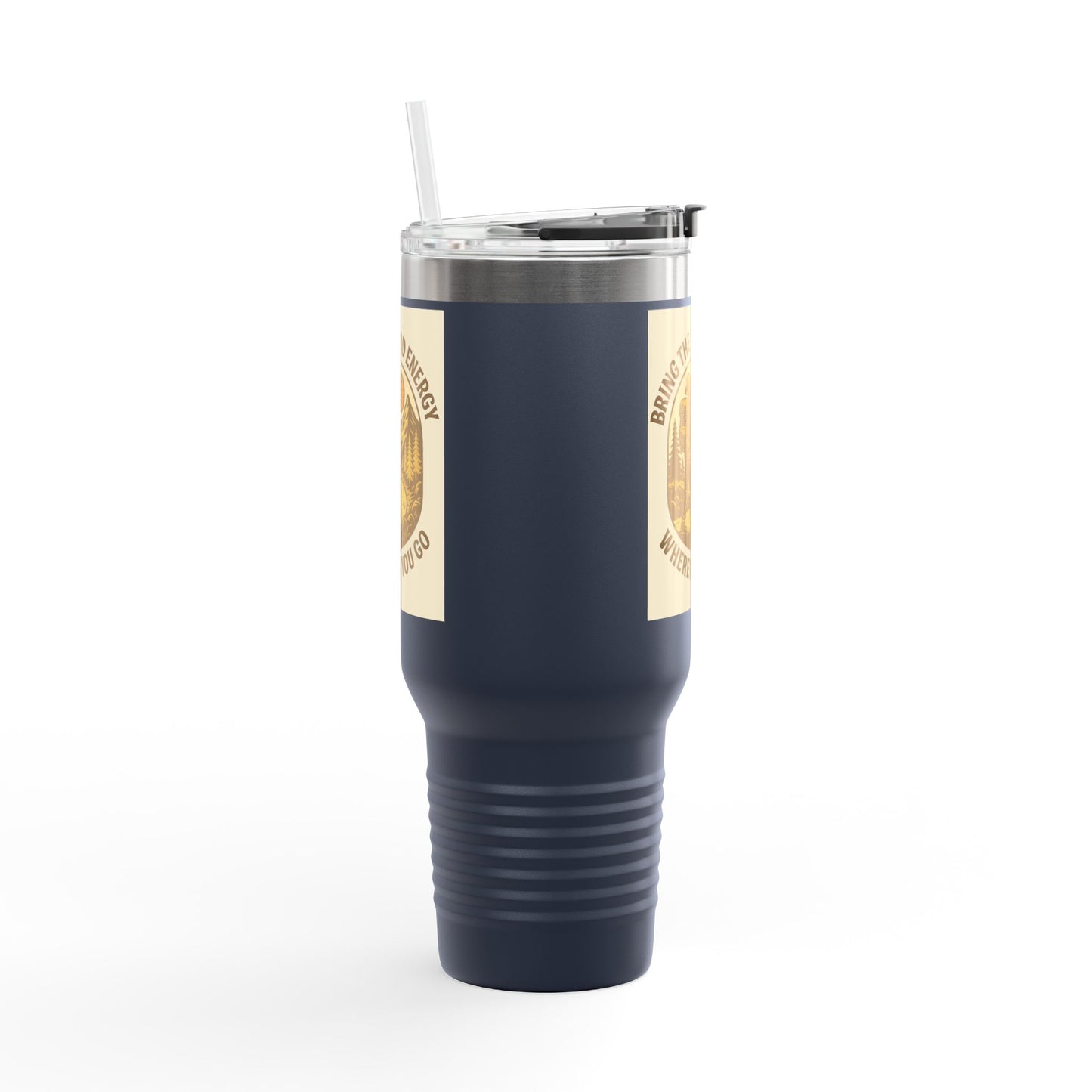 Good Energy Only Mug – 40oz Insulated Travel Cup with Positive Vibes