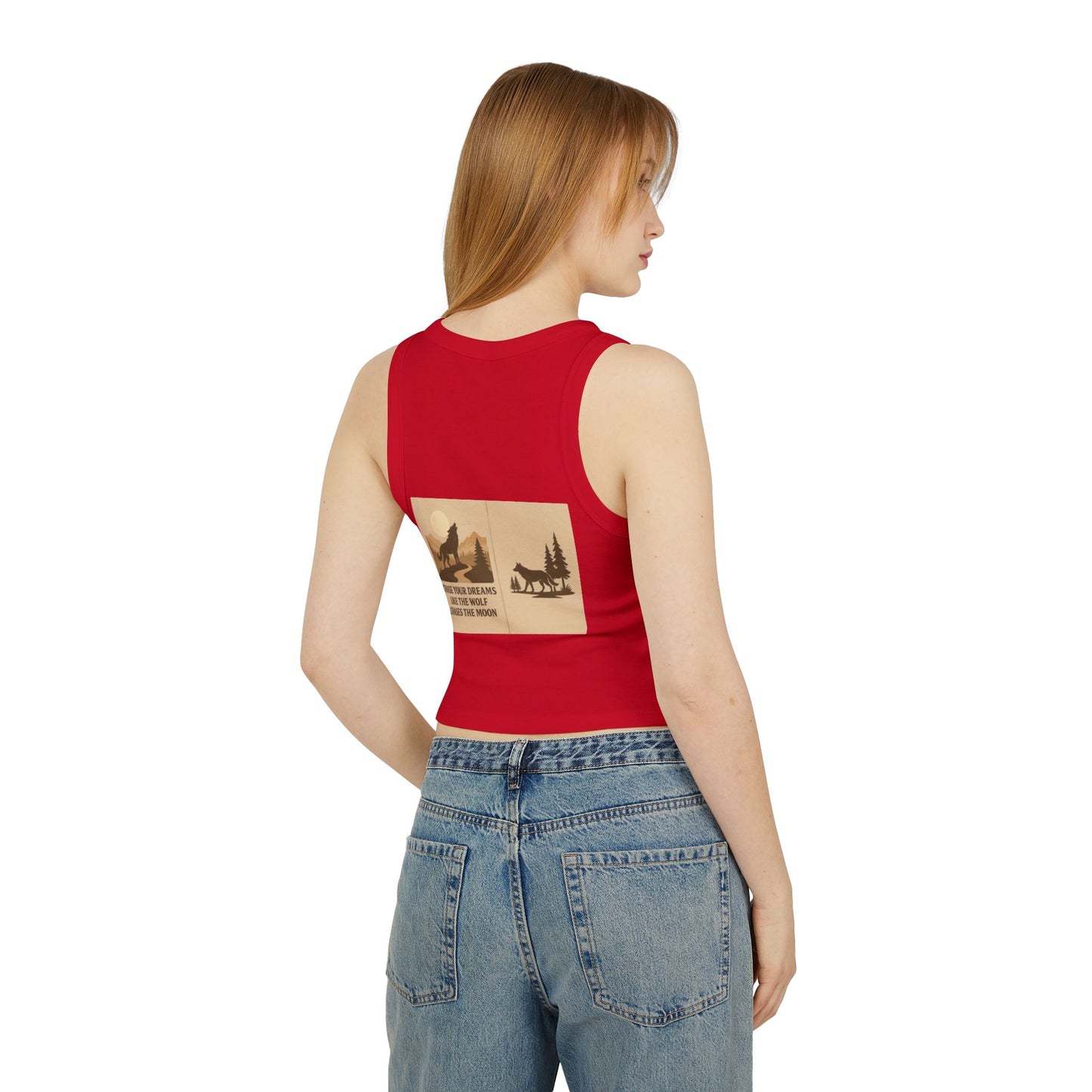 Women’s Nature Tank Top – Wolves & Motivational Outdoor Quote