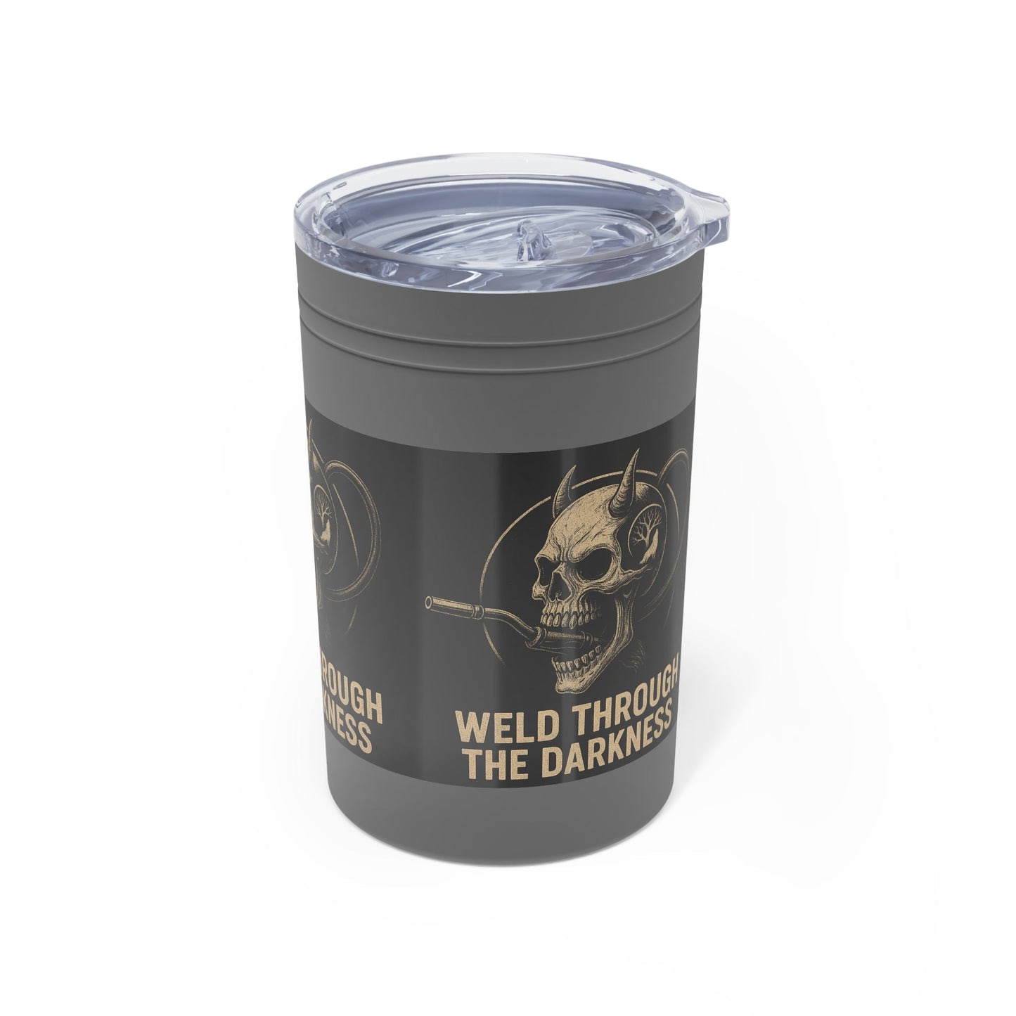 Weld Through the Darkness 11oz Tumbler – Inspirational Welder Gift
