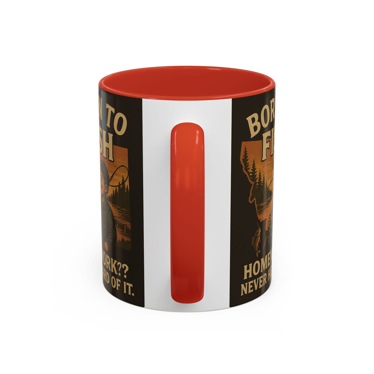 Retro Fishing Mug – Funny Coffee Cup Gift for Anglers & Campers