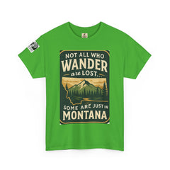 Montana Wanderer Tee – Inspirational Nature Quote Shirt for Explorers