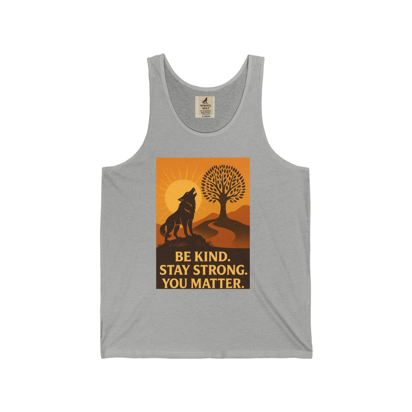 Wolf Motivation Tank – Inspirational Quote & Strength Design Tee