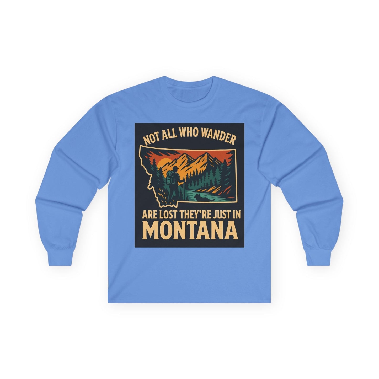 Montana Adventure Long Sleeve Tee – Hiking Shirt for Nature Lovers