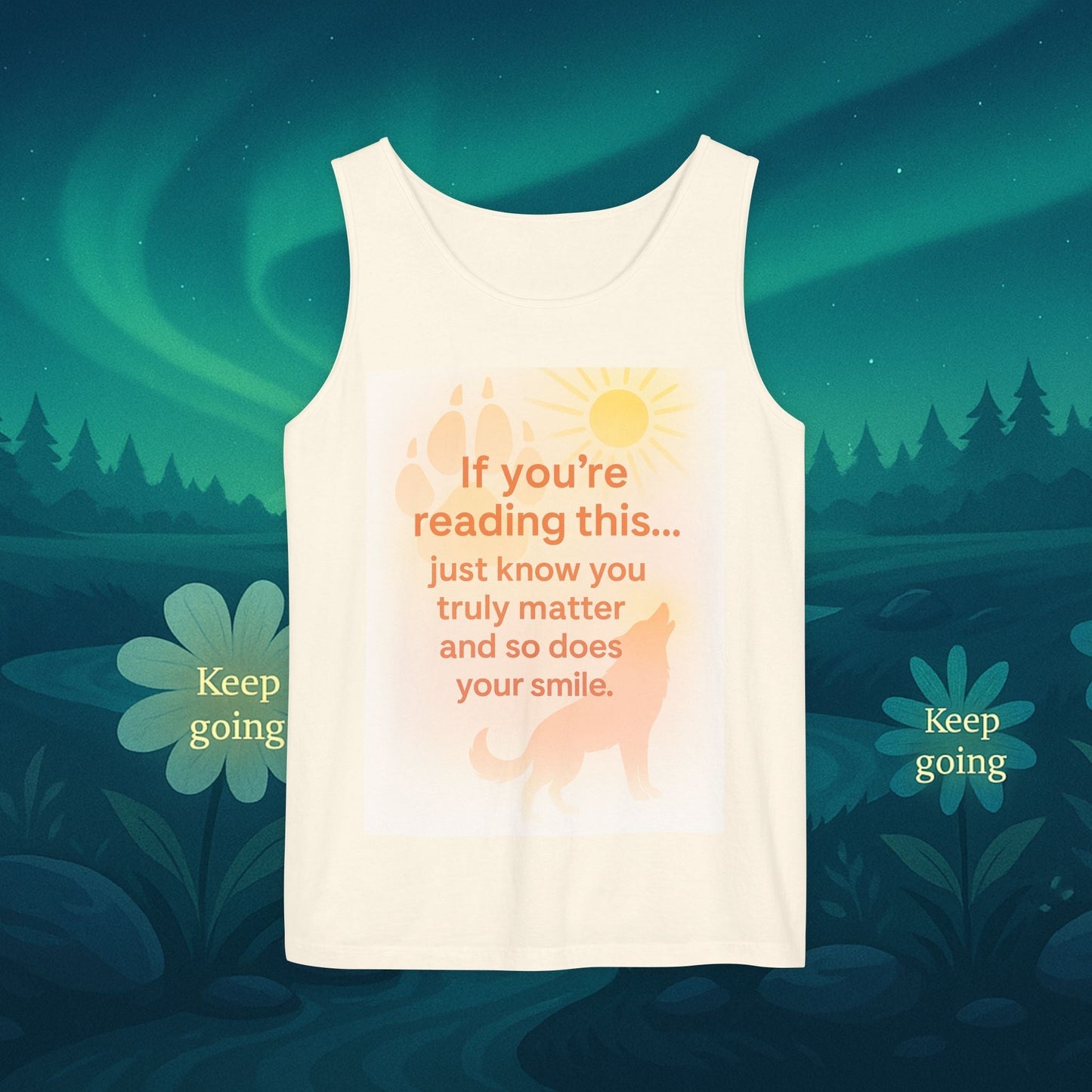 You Matter Nature Tank Top – Wolves Design Motivational Shirt