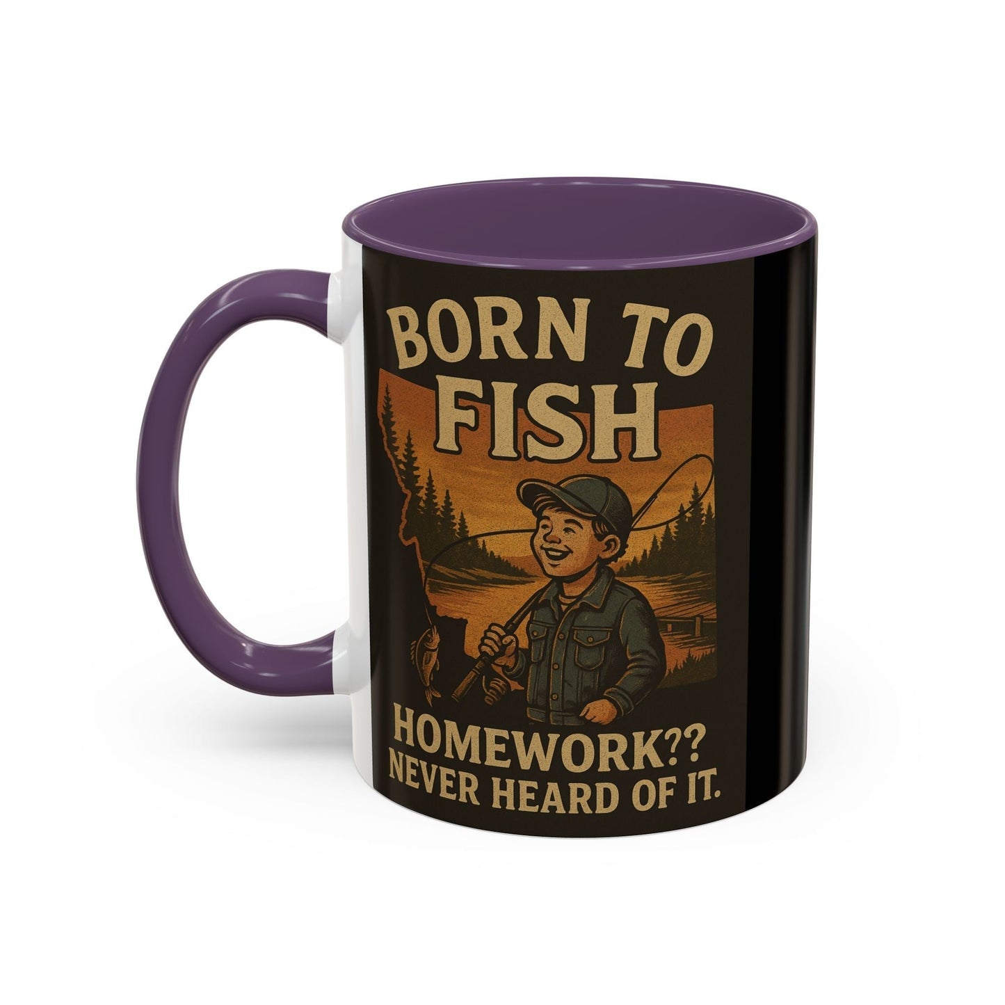 Retro Fishing Mug – Funny Coffee Cup Gift for Anglers & Campers