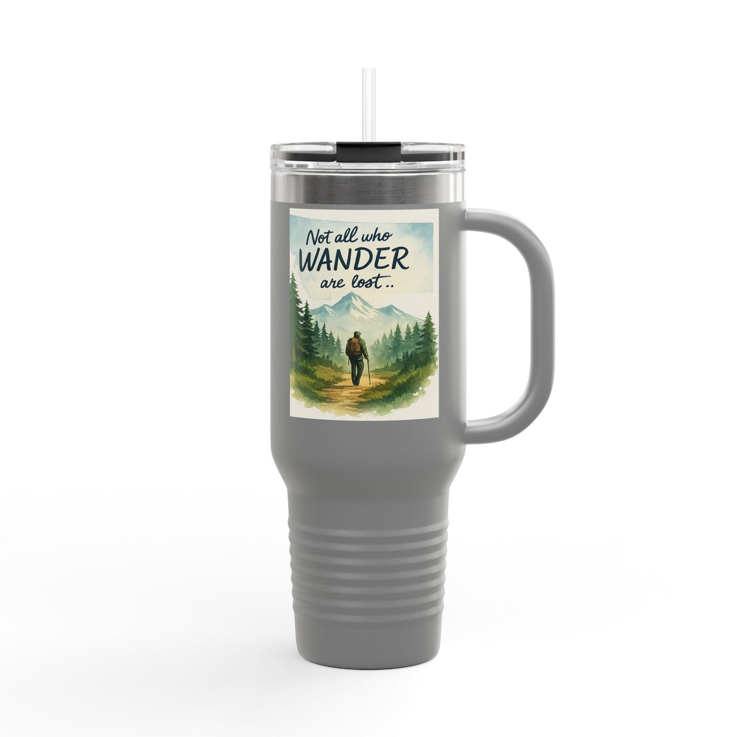 Montana 40oz Adventure Mug with elk-inspired design on white background.