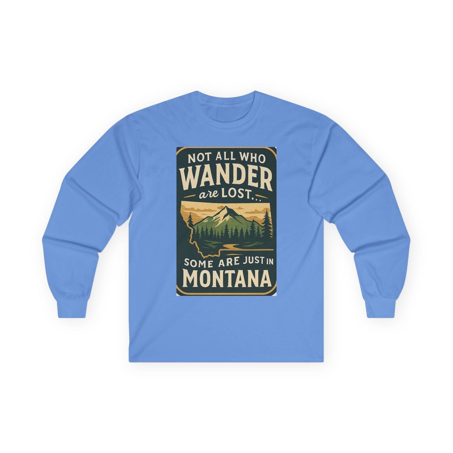 Wanderlust Long Sleeve – Montana Adventure Shirt for Outdoors Lover