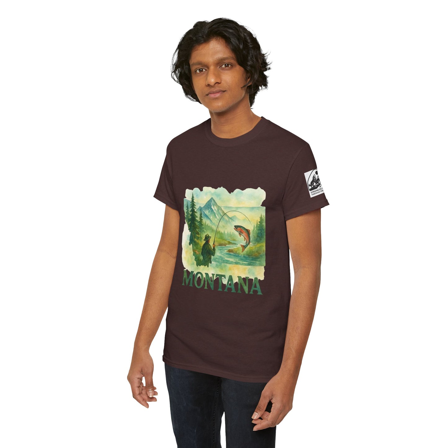 Montana Adventure Shirt – Retro Fishing Tee for Outdoor Enthusiasts