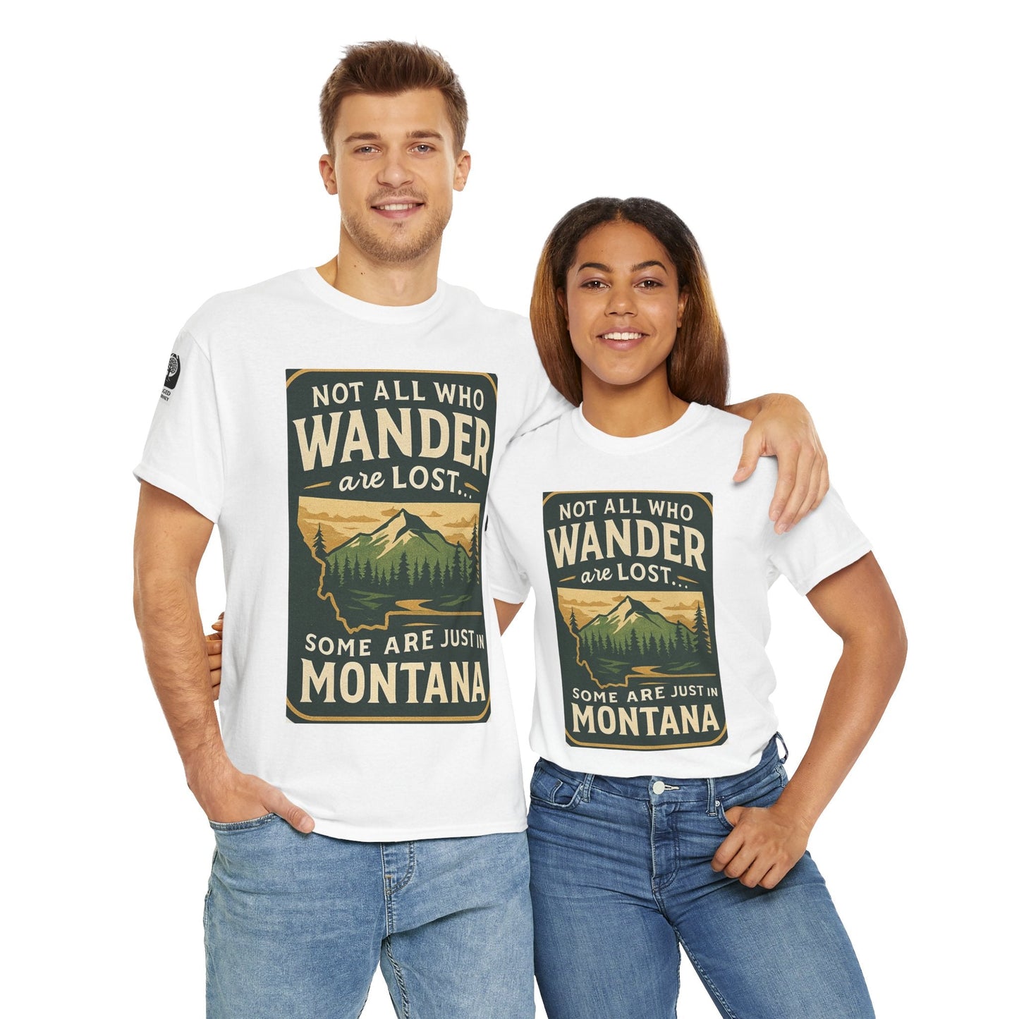 Montana Wanderer Tee – Inspirational Nature Quote Shirt for Explorers