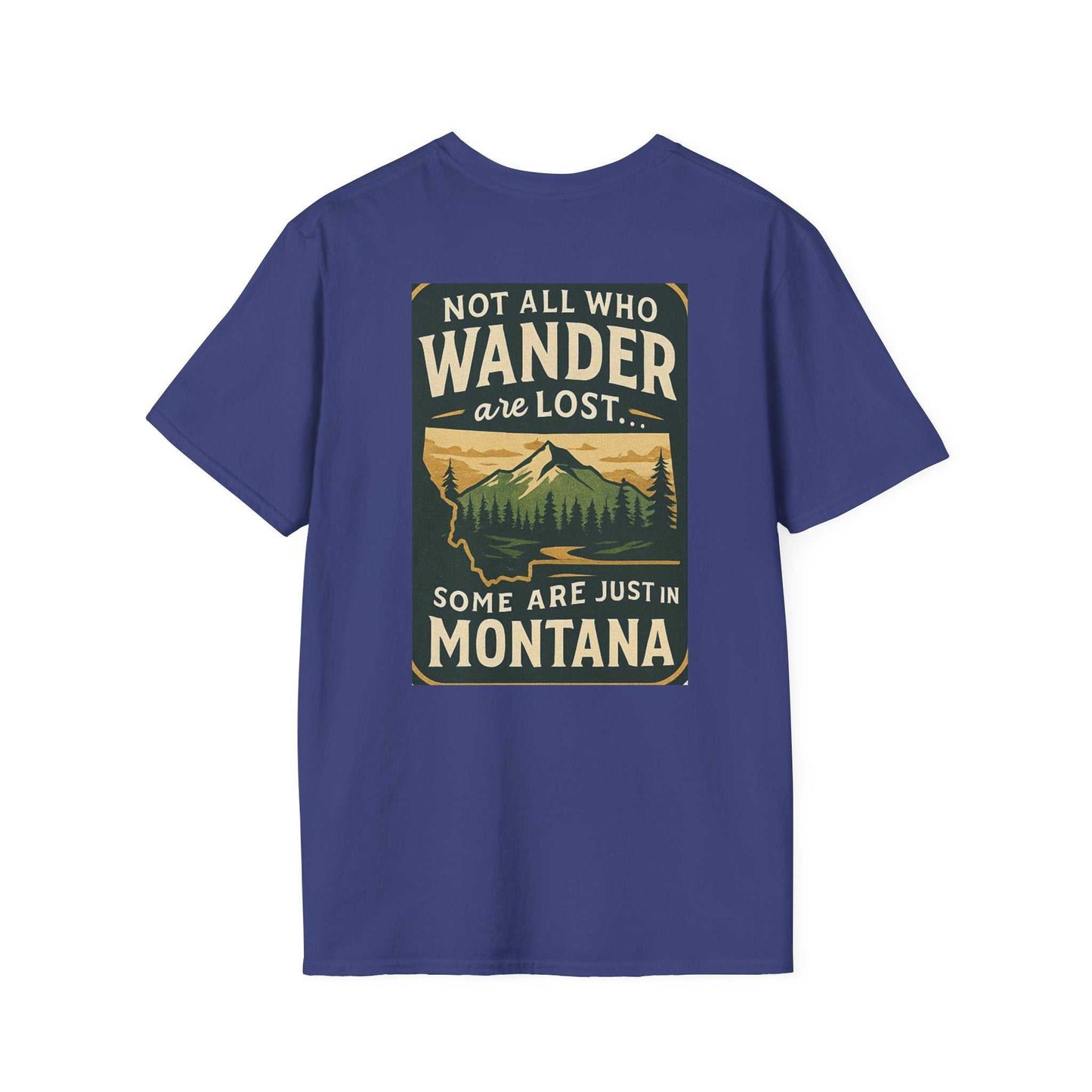 Montana Adventure Tee with vintage wilderness graphic, perfect for nature lovers.